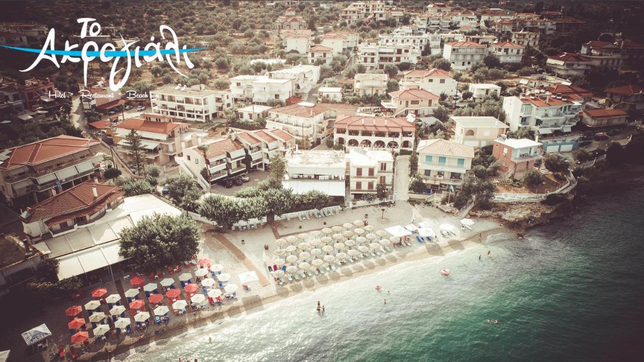Akrogiali Hotel Restaurant Xiropigado Eksteriør bilde